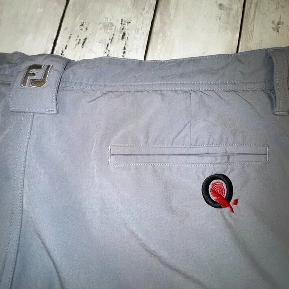 FootJoy Men's Performance Stretch 9" Inseam Golf Shorts Style 23933 Gray Size 38 - Picture 6 of 6